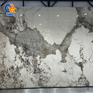 Dalles de sol et de mur en pierre frittée en porcelaine de grand format gris 800x2600mm avec bordures pour usage intérieur, antibactériennes, antidérapantes - Product Image 3