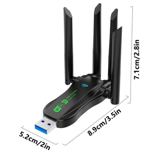 AX900 <strong>WiFi</strong> 6 Bluetooth 5.4 Adapter, 2 in 1 USB 3.0 Dual Band 900Mbps Wireless Network <strong>Card</strong> 900M for <strong>PC</strong> &amp; Laptop Windows 11/10 - Product Image 6