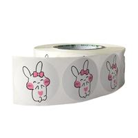 Autocollant d'étiquette adhésive ronde BOPP en forme de griffe d'amour personnalisé imprimé UV permanent double face pour la décoration d'emballage de boîte de sac cadeau