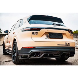 Kit de Carrocería para Cayenne 2018-2023 9Y0, Modificación y Mejora de Automóviles, Parachoques Delantero de Fibra de Carbono, Labio Delantero, Parachoques Trasero, Labio Trasero - Product Image 3