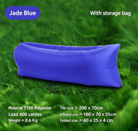 Canapé gonflable léger et moderne, pliable, imperméable, pour le camping et la plage, avec sac de transport