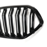 Grille de pare-chocs avant automatique Grilles de course Accessoires de voiture double ligne Grille de rein avant noire brillante pour BMW X6 G06 2224