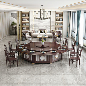 Điện rắn gỗ hiện đại vòng bàn ăn 2-người Câu Lạc Bộ đá tấm vô hình tự động lẩu bảng phòng riêng - Product Image 2