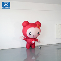 Modèle de personnage de dessin animé gonflable personnalisé pour la décoration d'ambiance extérieure, d'activités commerciales et de paysages