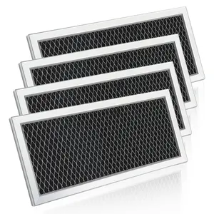 Aluminum Frame 10-1/2 X 8-3/4 X 3/8 Inch Activated Carbon Oven Filter  Microwave Filter Replacement for Microwave Oven Parts