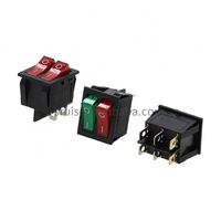 SRUIS haute qualité kema keur carling enec t85 dpdt 6 broches double kcd8 interrupteur à bascule