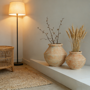 Pot en céramique chinois Wabi Sabi aux tons terreux, vase en <span class=keywords><strong>terre</strong></span> <span class=keywords><strong>cuite</strong></span>, vase à fleurs, vase en céramique rétro fait main, pot en grès pour la décoration de la maison - Product Image 2