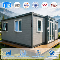 Maison conteneur de luxe extensible 20 pieds 30 pieds, villa préfabriquée en panneaux sandwich, maison mobile modulaire prête à l'emploi 2 3 4 chambres