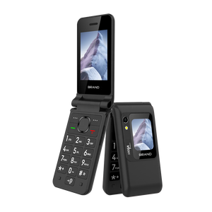 [Phong cách Mới] 2.8 + 1.77 inch lật điện thoại Dual Sim 4G Mạng điện thoại di động cao cấp điện thoại di động với SOS, nút lớn loa lớn cho người cao niên - Product Image 1