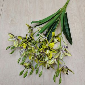 K-0409 5 Fourchette Bundle Tête De <span class=keywords><strong>Tigre</strong></span> <span class=keywords><strong>Orchidée</strong></span> Simulation Fleur Décoration De La Maison Fleur De Mariage Décoration Est-Asiatique <span class=keywords><strong>Orchidée</strong></span> - Product Image 3