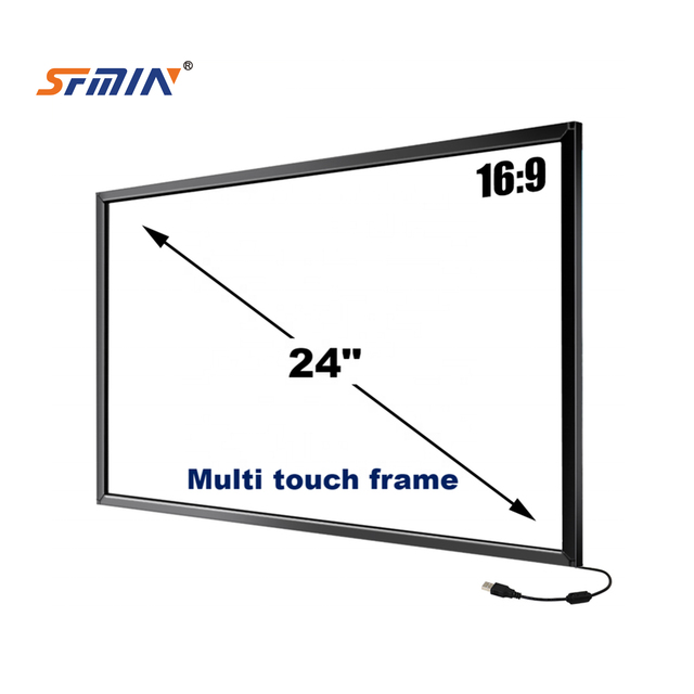 SFMIN 24 Inch IR Multi-Touch Frame with 20 Points Multi-Touch Screen USB Interface Connector Mounting