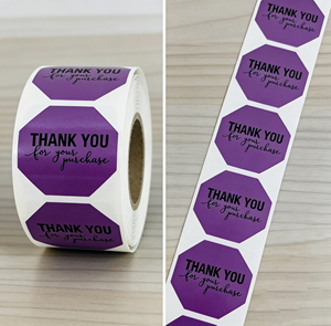 Adesivi Rotondi Dorati Personalizzabili Lucidi Impermeabili 'Grazie' Sigilli Permanenti <span class=keywords><strong>per</strong></span> Artigianato - Product Image 6