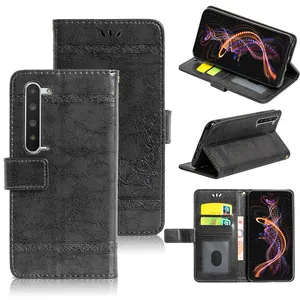 Leather Case Pure Wallet Flip Cover With Casd Slot for Sharp Aquos R5G V S2 R Zero 2 Sense 4
