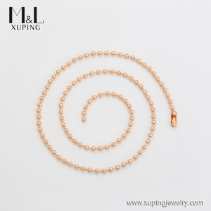 ML13612 XUPING Jewelry ML Store primo ordine oltre $50 spedizione gratuita gioielli occidentali collana a catena con perline versatili color oro 18 carati - Product Image 5