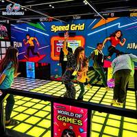 Machine de jeu interactive LED de réaction sur grille de vitesse pour intérieur, défi multijoueur, location pour événements, centre d'arcade, activation de marque
