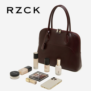 RZCK 2026 Nuova Borsa a Mano in Vera Pelle per Donna, Borsa a Tracolla Vintage in Pelle Conciata al Vegetale, Grande Capacità - Product Image 3