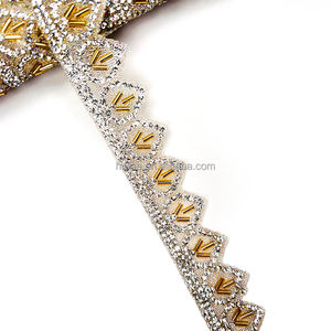 TR031 Grosir Manik-manik Rhinestone Bentuk Tabung, Manik-manik Beras, Hiasan Renda, Sabuk, Hiasan Mantel, Hiasan Topi, Tersedia Pemanas Besi - Product Image 5