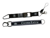 Porte-clés ouvre-bouteille en métal avec logo personnalisé imprimé par sublimation sur polyester, promotionnel