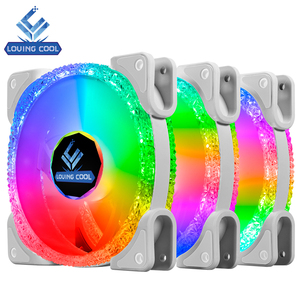 Karışık-renk 120mm RGB LED masaüstü bilgisayar fanı 12V 1200 RPM 5V DC mobil beyaz için 1200 Rpm PC filtre soğutma için cep - Product Image 4