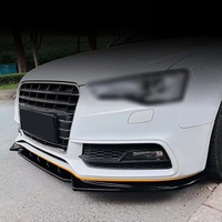 Lèvre de pare-chocs avant en ABS noir brillant et motif carbone, pièces de modification compatibles avec Audi A5 S5 2012 à 2017