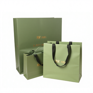Bolsas de Compras de Lujo con Logotipo Personalizado, Cajas de Regalo de Papel Ecológicas para Joyería y Ropa con Cinta - Product Image 2