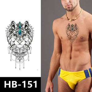 Pochoirs <span class=keywords><strong>de</strong></span> tatouage <span class=keywords><strong>de</strong></span> crâne sur le bras, personnalisés, 2025, transfert à l'eau et papier imperméable, autocollant <span class=keywords><strong>de</strong></span> tatouage pour l'art corporel - Product Image 5