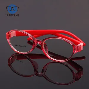نظارات جديدة للأطفال من سن المراهقة إطار نظارات بصرية من العلامة التجارية لطيف للأطفال إطار نظارات بصرية للفتيات والفتيان