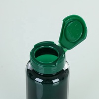 PET noir capsule flacon à pilules en plastique avec couvercle de pression scellé 100ml bouteilles en plastique avec bouchon à rabat pour la médecine