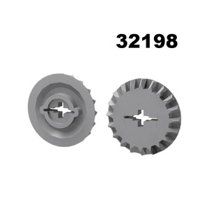 Bloque de Construcción, Engranaje Cónico de 20 Dientes 32198, Accesorio Compatible con Piezas Pequeñas, Pieza de Plástico - Product Image 4