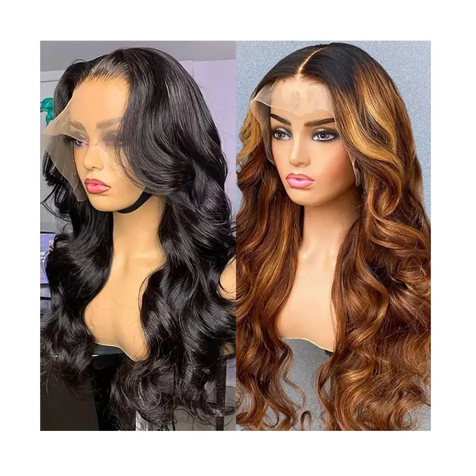 Cheap Wholesale Human Hair Lace Front Wigs Body Wave Full HD Lace Frontal Wigs for Black Women Glueless Lace Closure Wigs