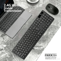 Combo Clavier Souris 2.4G, 104 Touches, Multilingue, Plug&Play, Universel pour Ordinateur Portable & de Bureau, Design Neutre, Service Personnalisé