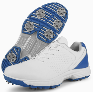Men <b>Golf</b> Shoes Non Slip Waterproof Cushioning <b>Golf</b> Sneakers Leather Microfiber Mesh Lace Up Course Footwear - Product Image 5