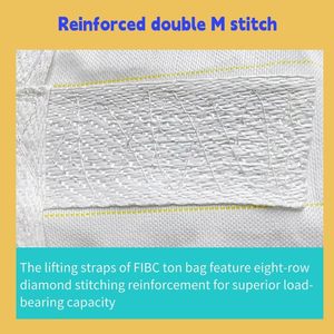 Jumbo Bag FIBC Bulk Bag Ton Bag with Cross <b>Corner</b> Loop for Safe Handling and Transport - Product Image 6