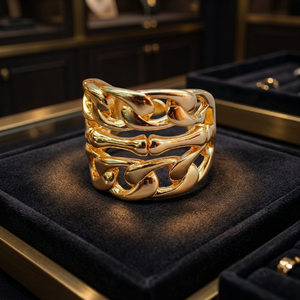 Anillos de Boda de Latón Chapado en Oro de 18K, Antideslustre, Estilo Constelación Clásica, Joyería de Alta Moda para Fiestas y Bodas - Product Image 3