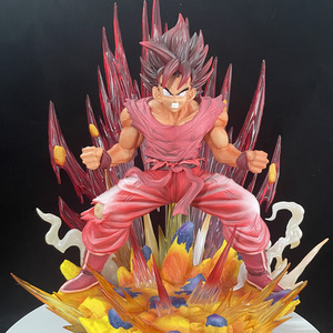 Figurine d'anime <span class=keywords><strong>Goku</strong></span> <span class=keywords><strong>Super</strong></span> <span class=keywords><strong>Saiyan</strong></span> God en PVC de 38 cm, Dragon Kaiouken, statue <span class=keywords><strong>rouge</strong></span> à vapeur, jouet japonais - Product Image 2