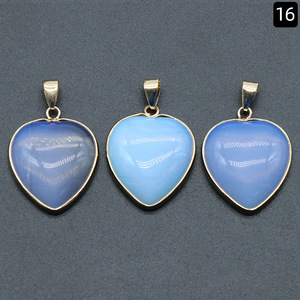 Cuarzo Personalizado con Nombre 2026 para Joyería, Cristal para Hacer Joyas, Colgante de Jade Blanco en Forma de Corazón para Mujer - Product Image 5