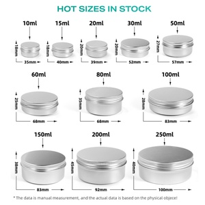 100ml <b>Large</b> Stock Food Storage Aluminium Jar Black Tin Containers Food Grade Packaging Luxury Spice Jar Round Candy Tin - Product Image 2