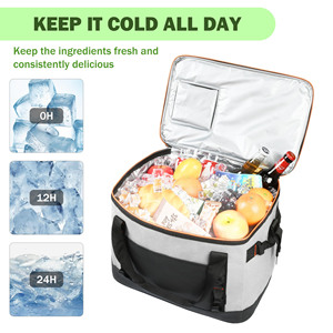 Lớn Bia Túi Lạnh Leakproof Mềm Xách Tay Túi Nước Đá Cho Làm Mát Cho Dã Ngoại Bãi Biển Cắm Trại Cách Nhiệt Ăn Trưa Túi - Product Image 3