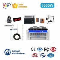 Émetteur radio tactile 3KW (3000W) avec écran tactile, RDS, MPX, stéréo FM, kit d'équipement de diffusion FM complet