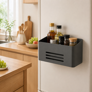 Estante Magnético para Especias de Refrigerador, Organizador Metálico de Una Sola Capa para Botellas y Latas - Product Image 1