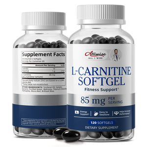 Cápsulas Blandas de L-Carnitina <span class=keywords><strong>85mg</strong></span> de Marca Privada, Tartrato de Aminoácidos para Pérdida de Peso, Moldeamiento Corporal, Resistencia y Recuperación, Fórmula Sin Gluten ni Alcohol - Product Image 1