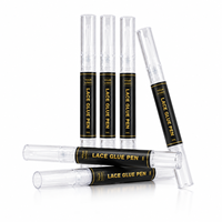 Stylo de colle pour perruque 5 ml format voyage, adhésif imperméable longue durée pour l'installation de perruques Lace Front