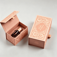 Boîte d'emballage de luxe personnalisée pour flacon de parfum ou d'huile essentielle 10 ml, boîte d'emballage vide économique avec insert