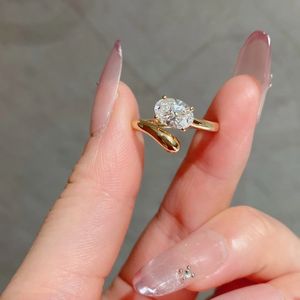 Xinfly 18k Gold Lab-Grown Diamond Wedding Ring Eco-Friendly Luxury Jewelry Special Design for Women with Report for Parties - Product Image 3