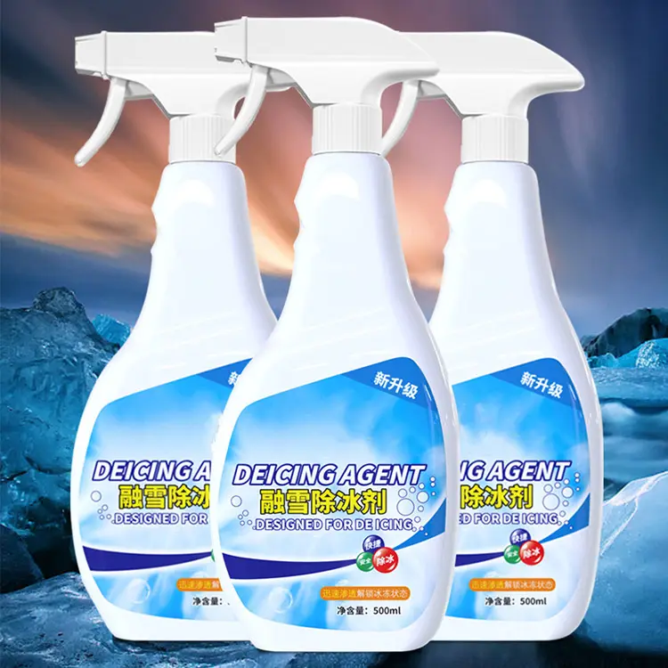 Car Cleaning Product Glass and Car Paint Frost Ice Dissolving Agent Deicer Spray 500ml