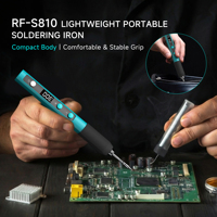 Fer à souder portable RF4 S810 avec écran LCD, réglable, Type-C, chauffage rapide, outil de soudage pour réparation de PCB, téléphone, électronique DIY