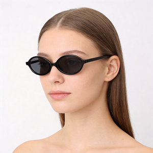 En stock, lunettes de soleil pour femmes, monture étroite, en acétate, protection UV400, protection solaire, adulte - Product Image 2