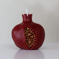 Moule en silicone 3D Grenade pour bougies, savons, cires, résine époxy, plâtre, argile polymère, bonbons, chocolat, gâteaux et décoration intérieure