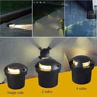 Escaliers extérieurs Plancher Pont 1 2 3 4 Side Way IP67 Étanche Jardin Inground Encastré Led Lumière souterraine