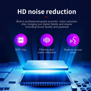 Mini thông minh HD âm thanh ghi âm giọng nói kích hoạt Dictaphone với thời gian dài ghi âm giảm tiếng ồn máy nghe nhạc MP3 định dạng WAV - Product Image 4